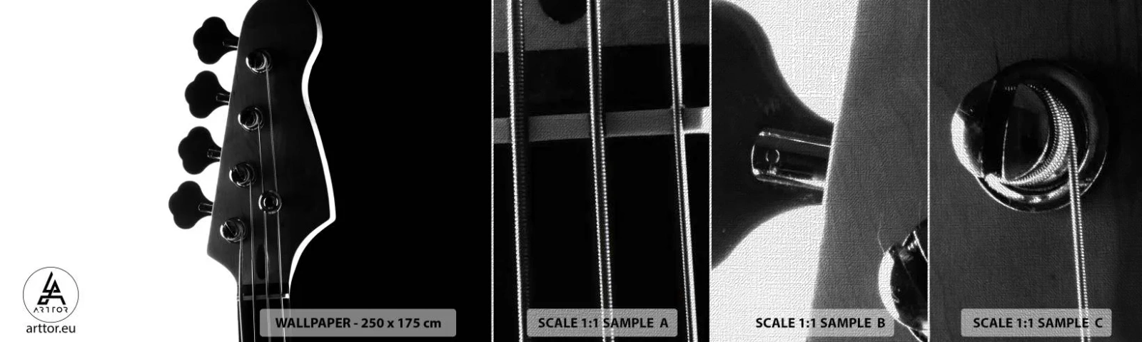 Fototapeta Próbka Premium Canvas - Rockowa cisza - Gitara, Muzyka, Nowoczesny - 100x30 cm