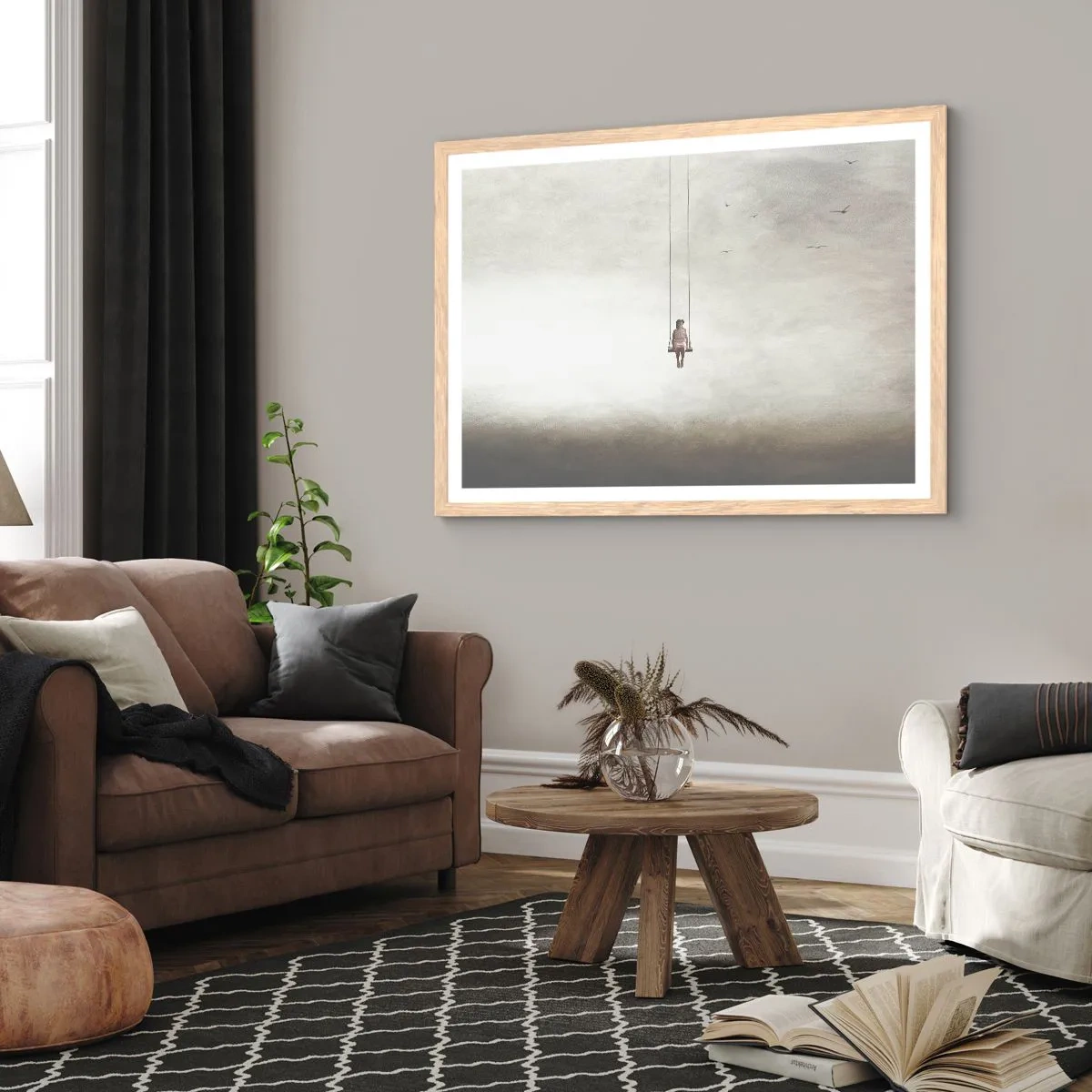 Plakat w ramie jasny dąb - Dziecko w nas - 50x40 cm