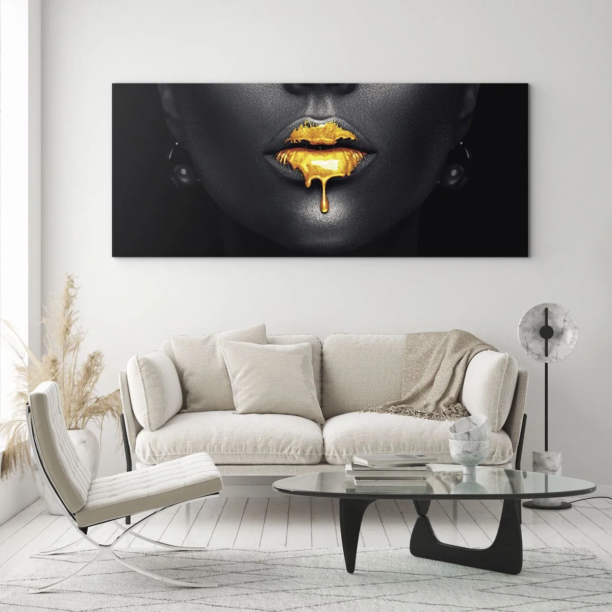 Obraz na szkle - Złotousta - 100x40 cm