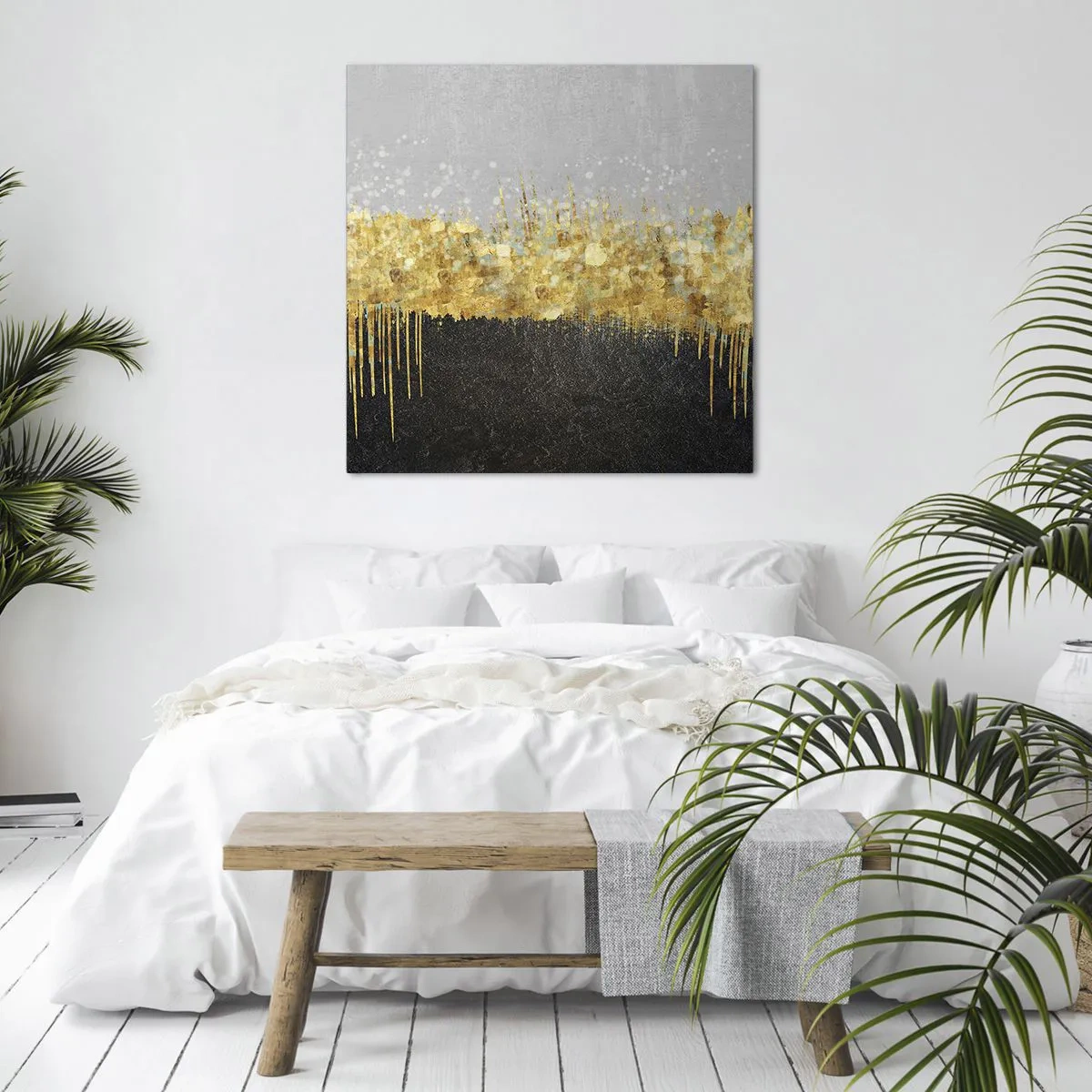 Obraz na płótnie - W głąb i ku górze - 70x70 cm