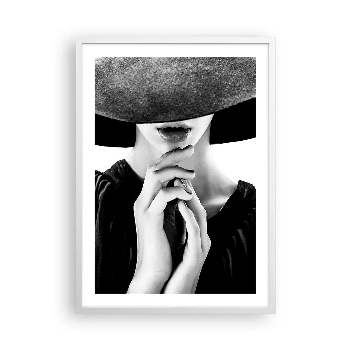 Plakat w białej ramie - Skryte piękno - 50x70 cm