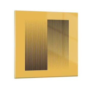 Obraz na szkle - Kwadratura przeciwieństw - 30x30 cm