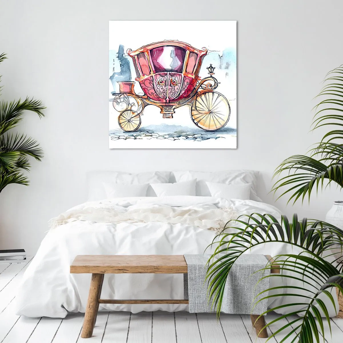 Obraz na płótnie - Do ślubu czy na bal? - 40x40 cm