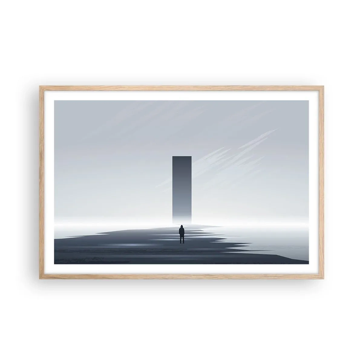 Plakat w ramie jasny dąb - Szansa czy zagrożenie? - 91x61 cm