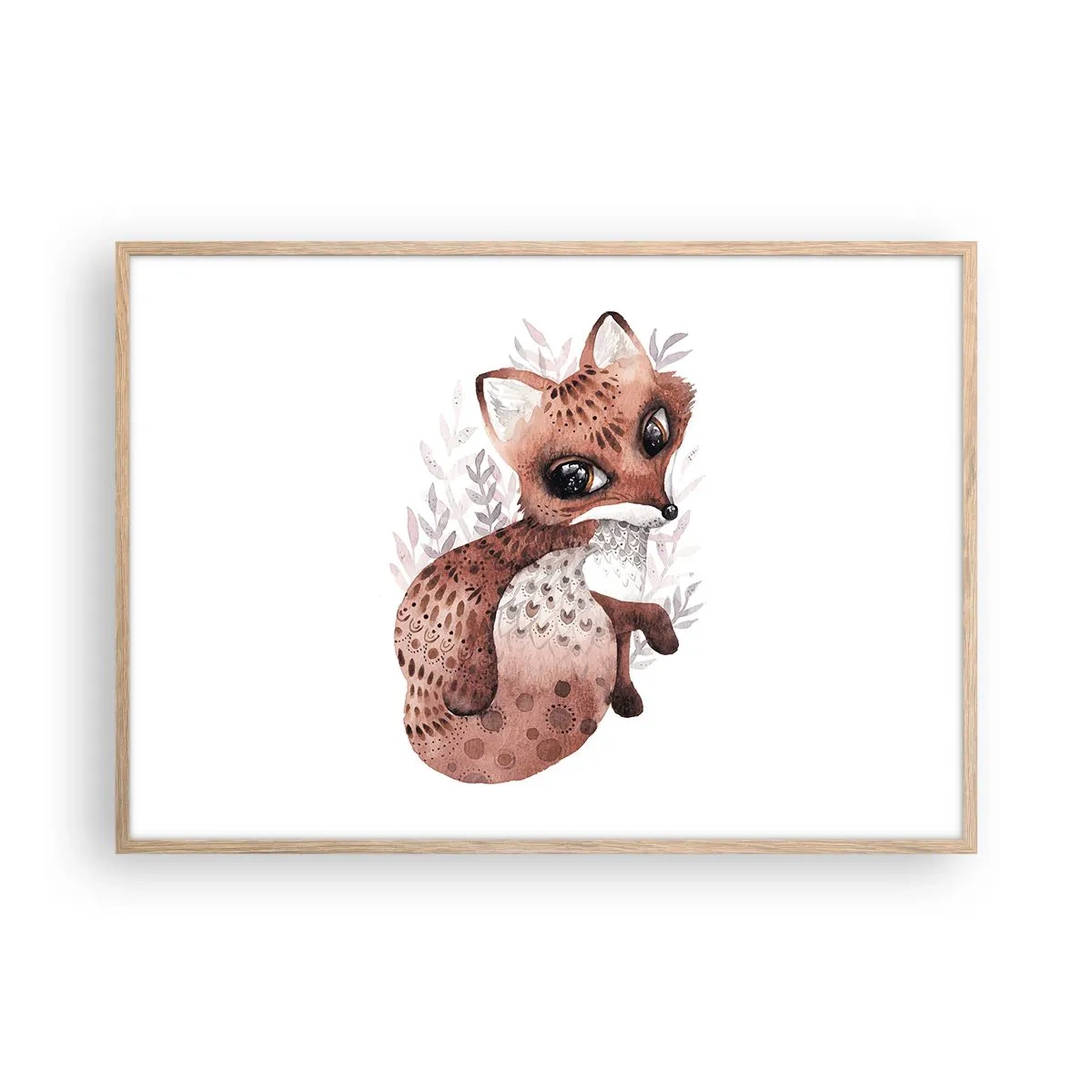 Plakat w ramie jasny dąb - Tylko pokochać - 100x70 cm