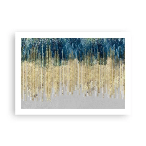 Plakat - Wyzłocona granica - 70x50 cm