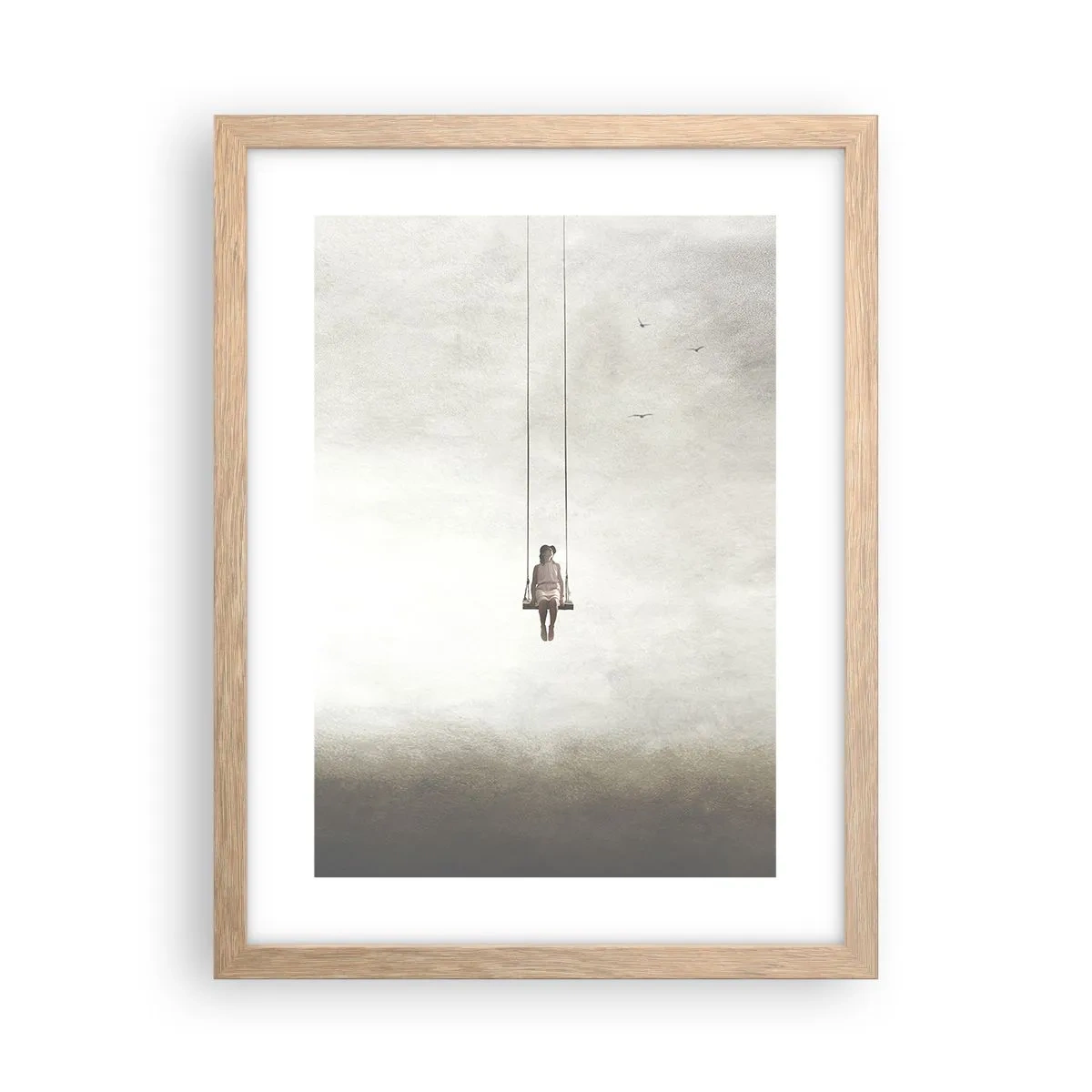 Plakat w ramie jasny dąb - Dziecko w nas - 30x40 cm