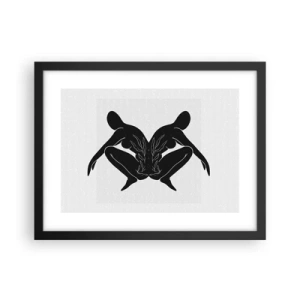 Plakat w czarnej ramie - Wspólna dusza - 40x30 cm