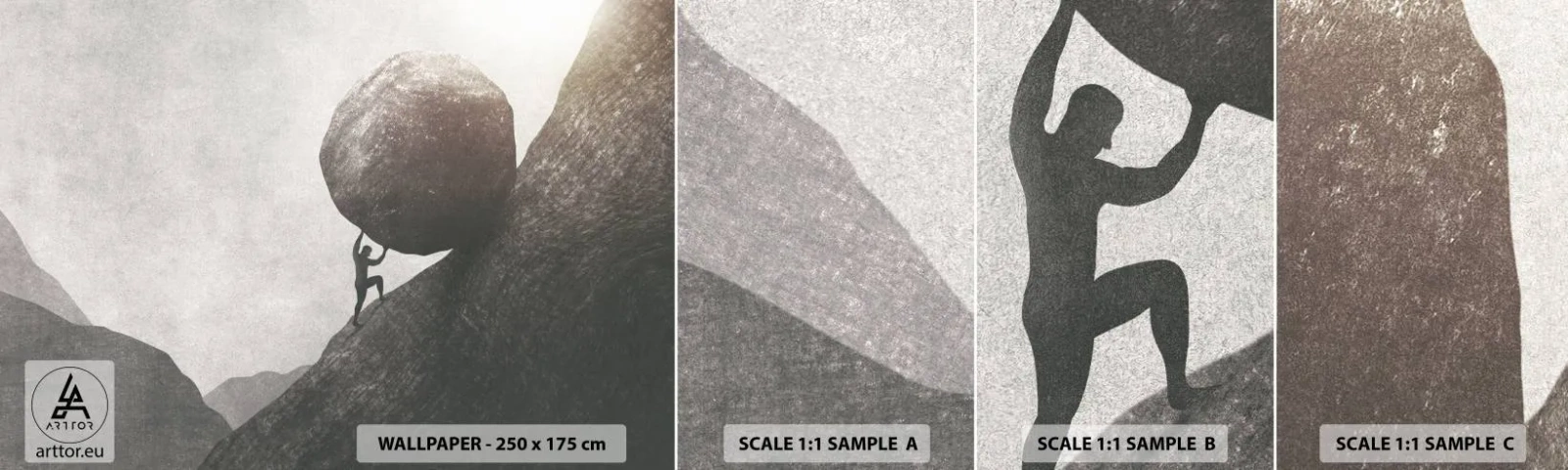 Fototapeta Próbka Samoprzylepna Deluxe Sticker - Wierzę wbrew nadziei - Abstrakcja, Sztuka, Siła - 100x30 cm