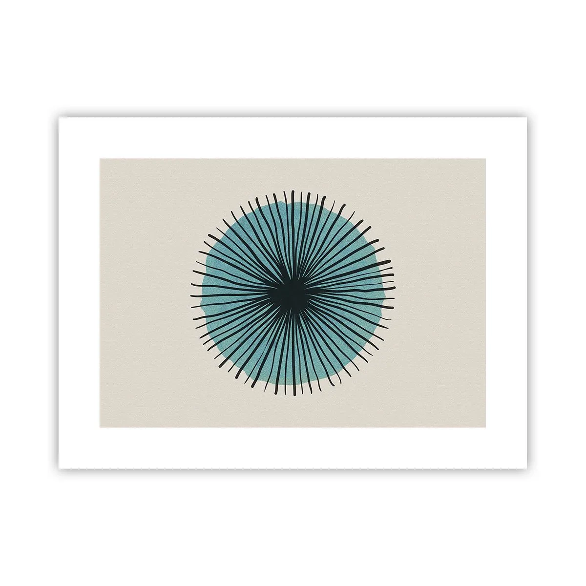 Plakat - Promieniście na błękicie - 40x30 cm