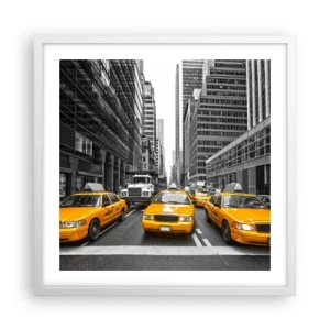 Plakat w białej ramie - To my ubarwiamy miasto - 50x50 cm