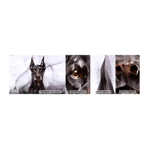 Fototapeta Próbka Standard Eco - Szlachetnie urodzony - Abstrakcja, Doberman, Pies - 100x30 cm