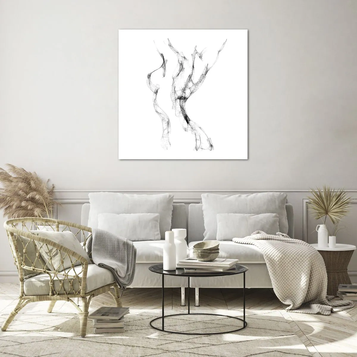 Obraz na szkle - Piękna i silna - 70x70 cm