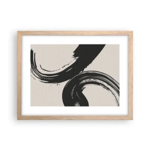 Plakat w ramie jasny dąb - Zamaszyście i koliście - 40x30 cm