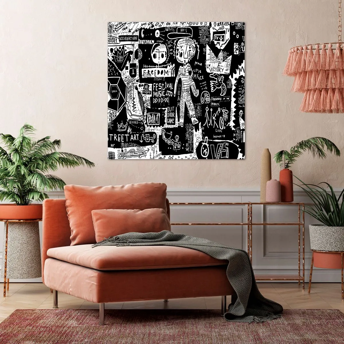 Obraz na płótnie - Duchowej młodości prawa i radości - 70x70 cm