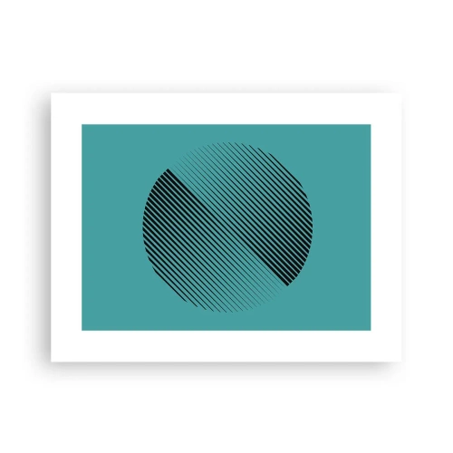 Plakat - Koło – geometryczna wariacja - 40x30 cm