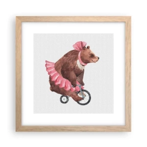 Plakat w ramie jasny dąb - Ale cyrk! - 30x30 cm