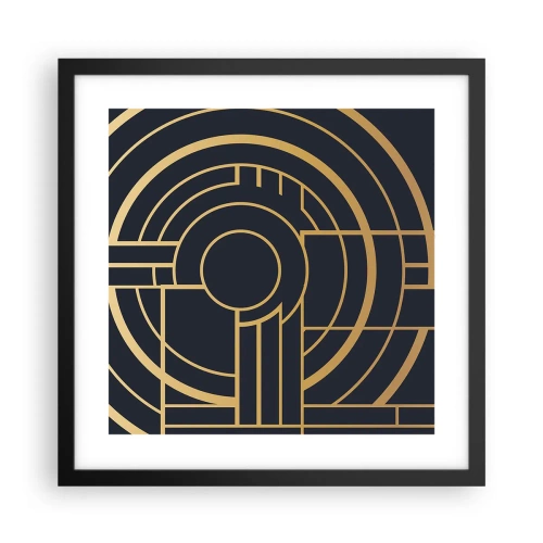 Plakat w czarnej ramie - Obroty rzeczy - 40x40 cm
