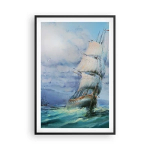 Plakat w czarnej ramie - Pomyślnych wiatrów - 61x91 cm