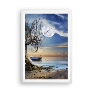 Plakat w białej ramie - To koniec czy początek? - 61x91 cm