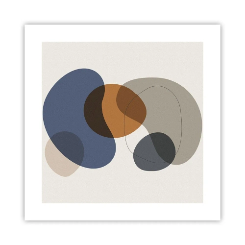 Plakat - Krople barw - 40x40 cm