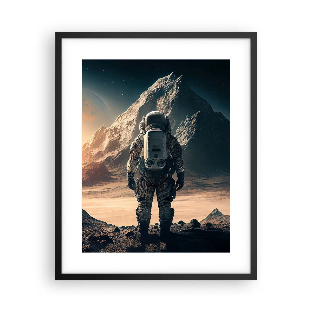 Plakat w czarnej ramie - Nowe wyzwanie - 40x50 cm