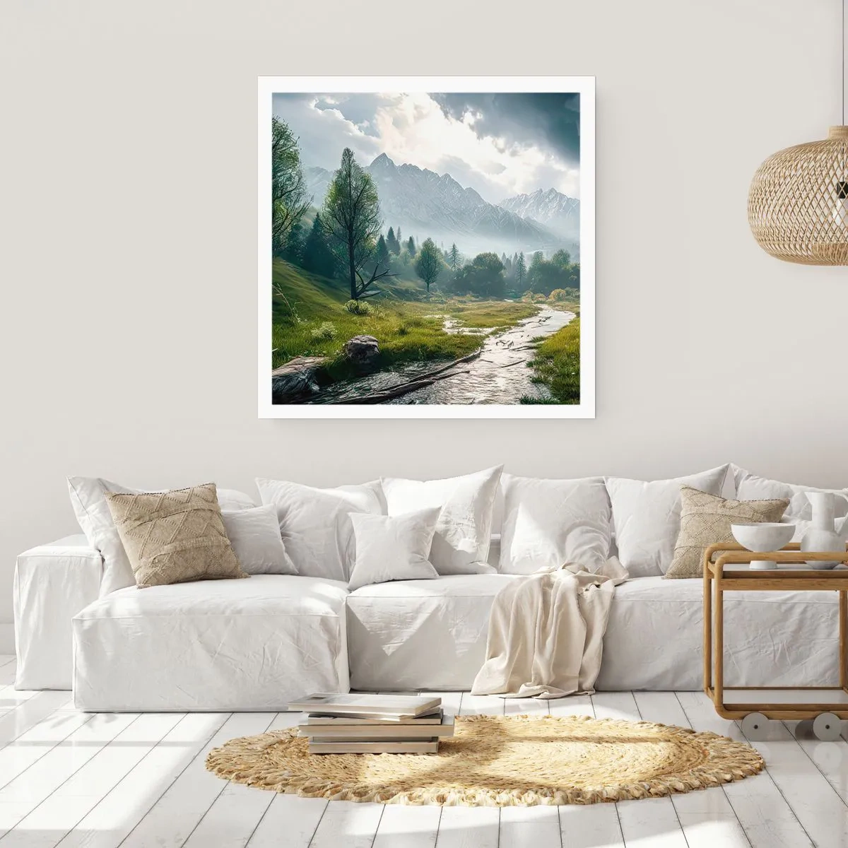 Plakat - Tam i z powrotem - 60x60 cm