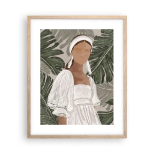 Plakat w ramie jasny dąb - Portret egzotyczny - 40x50 cm