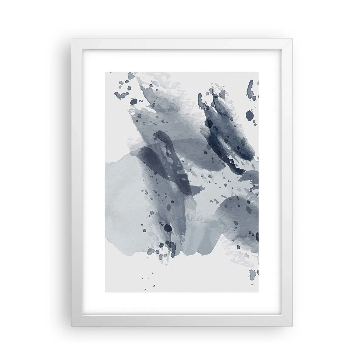 Plakat w białej ramie - Studium natury wody - 30x40 cm