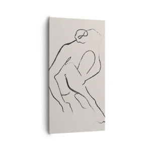 Obraz na płótnie - Szkic intymny - 65x120 cm
