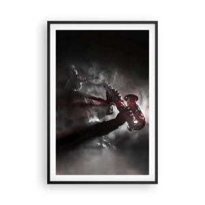 Plakat w czarnej ramie - W oparach jazzu - 61x91 cm