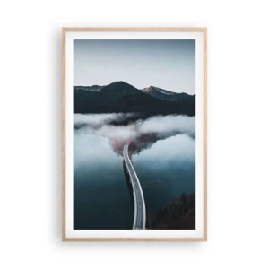 Plakat w ramie jasny dąb - Nad wodą gładką jak lustro - 61x91 cm