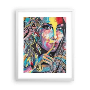 Plakat w białej ramie - Milcz, aż zrozumiesz - 40x50 cm