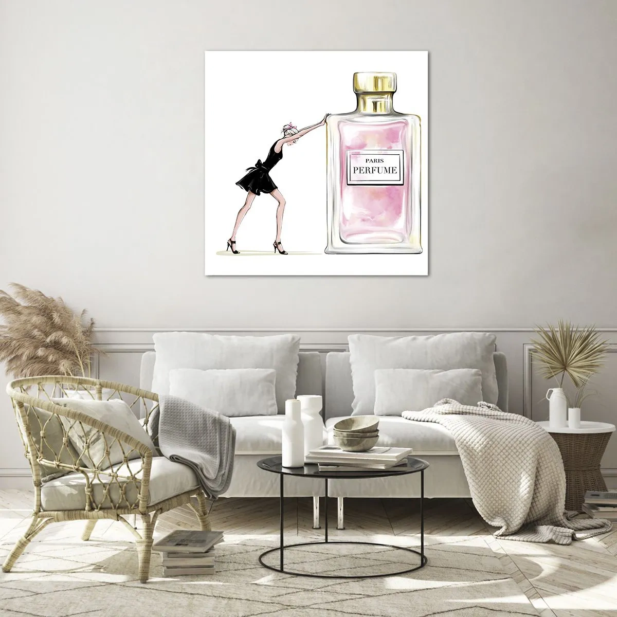 Obraz na szkle - Esencja kobiecości - 60x60 cm