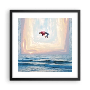 Plakat w czarnej ramie - Do innego wymiaru - 40x40 cm
