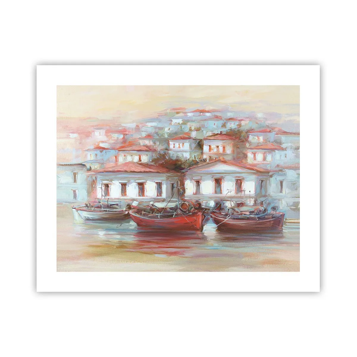 Plakat - Szczęśliwe miasteczko - 50x40 cm