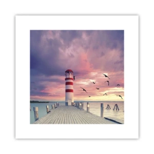 Plakat - Pora do portu - 30x30 cm