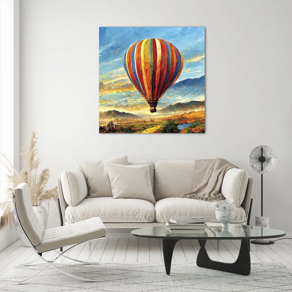 Obraz na szkle - W ciszy widać więcej - 70x70 cm