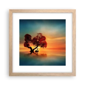 Plakat w ramie jasny dąb - Oddaleńcy i ciszyzna bezświata - 30x30 cm