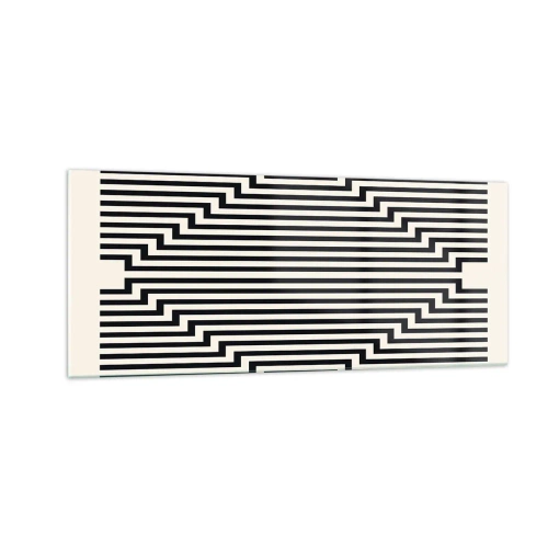 Obraz na szkle - Geometryczna iluzja - 100x40 cm