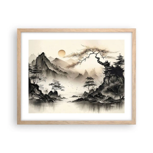 Plakat w ramie jasny dąb - Niepowtarzalny urok orientu - 50x40 cm