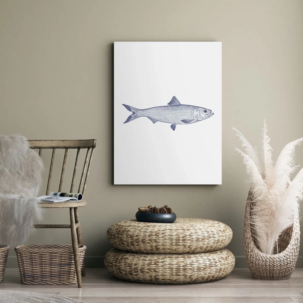 Obraz na płótnie - Pozdrowienia z północnych mórz - 55x100 cm