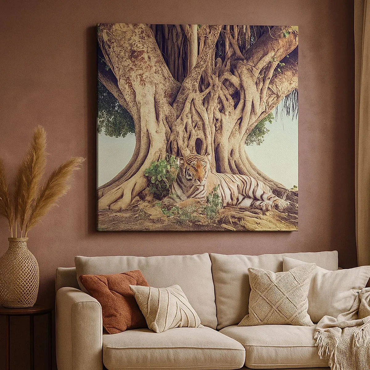 Obraz na płótnie - Widok z Księgi Rodzaju - 30x30 cm