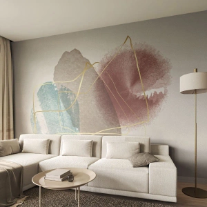 Fototapeta Premium Canvas - Korale przestrzeni - Abstrakcja, Sztuka, Nowoczesny Wzór - 250x175 cm