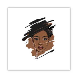 Plakat - Słodka jak czekolada - 30x30 cm