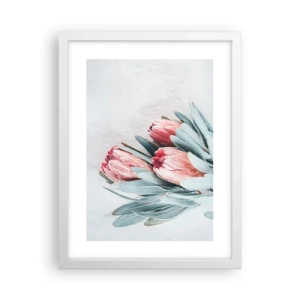 Plakat w białej ramie - Zawstydzone własną urodą - 30x40 cm