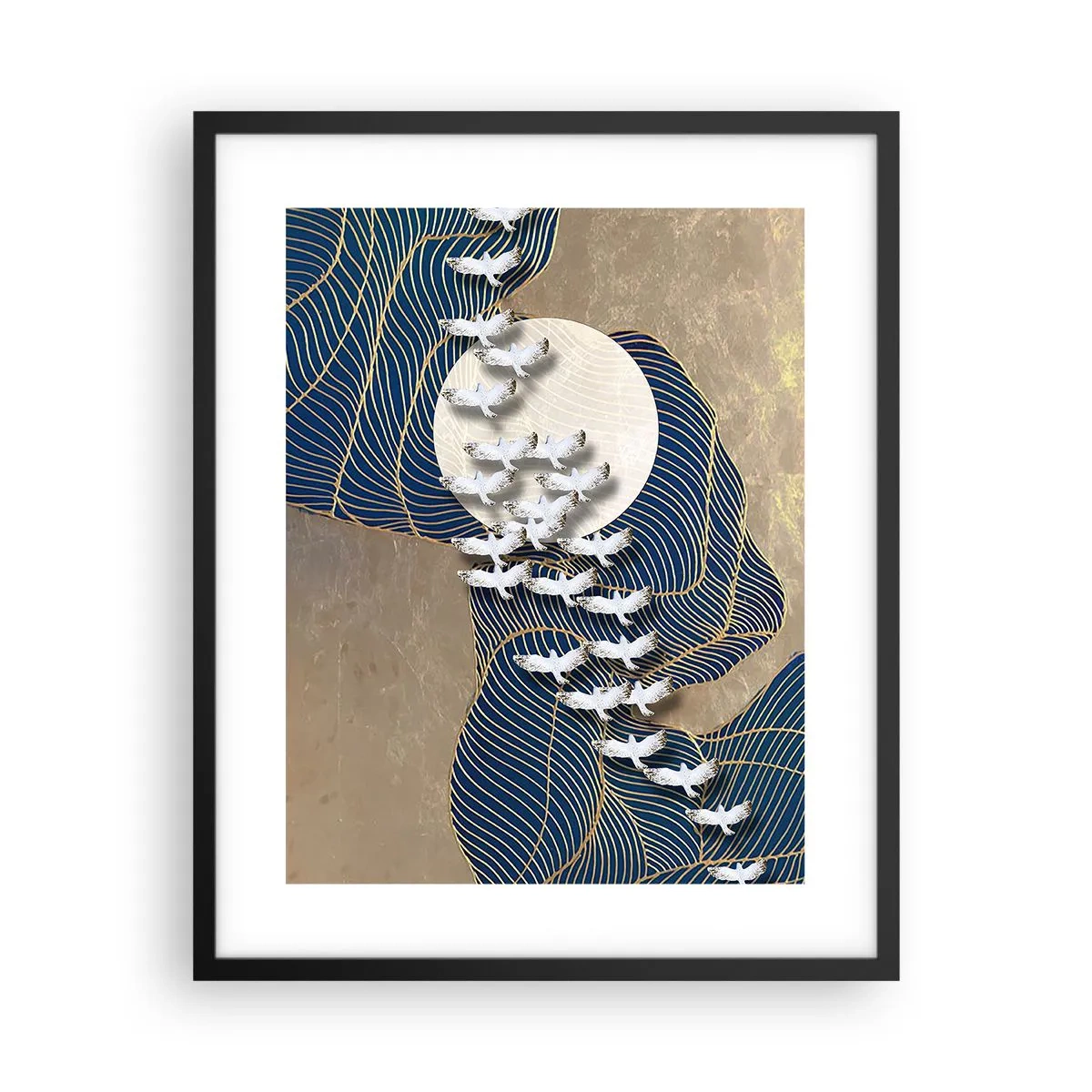 Plakat w czarnej ramie - Wolność, wędrówka, wspólnota - 40x50 cm