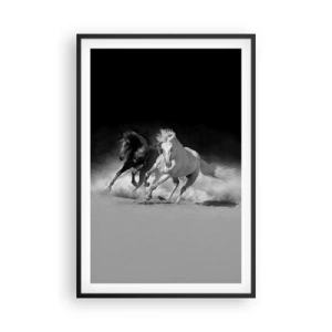 Plakat w czarnej ramie - Galop wolności - 61x91 cm