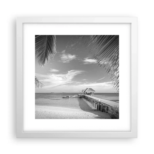 Plakat w białej ramie - Wspomnienie czy marzenie? - 30x30 cm