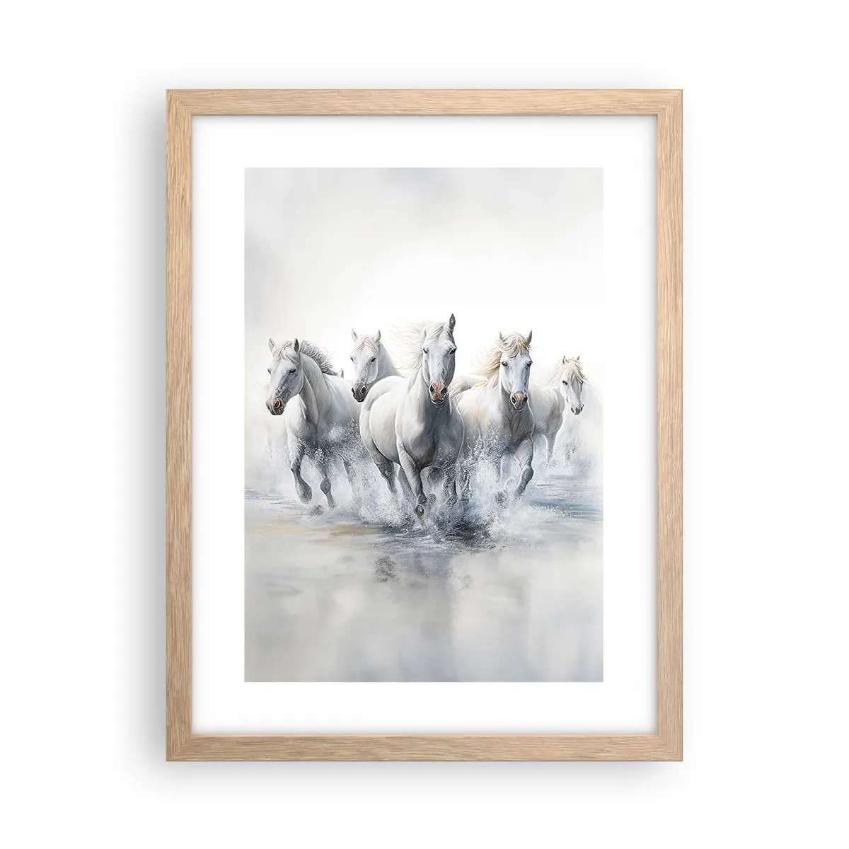 Plakat w ramie jasny dąb - Biała magia - 30x40 cm